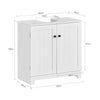 SoBuy BZR18-II-W Armario Lavabo con pedestal Armario de baño hasta el suelo Blanco