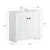 SoBuy BZR18-W Armario Lavabo con 2 Estantes Blanco
