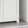 SoBuy BZR18-W Armario Lavabo con 2 Estantes Blanco
