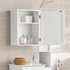 Preventa-SoBuy BZR19-W Armario de Pared con 2 estantes Blanco