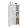 Armário de casa de banho SoBuy BZR39-W com 1 porta e 3 prateleiras, branco