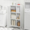 Armário de casa de banho SoBuy BZR39-W com 1 porta e 3 prateleiras, branco