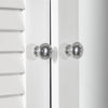 Armário de parede com espelho SoBuy BZR55-W branco