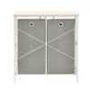 Cesto para roupa suja SoBuy BZR57-W com 2 compartimentos, cinzento