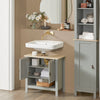 SoBuy BZR69-HG Mueble para Debajo del Lavabo con 1 Estante y 2 Puertas