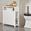 SoBuy BZR83-W Mueble de Baño con 1 Estante 2 Cestos 60 x 20 x 70