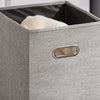 SoBuy BZR93-W Mueble para Ropa Sucia con 1 Cesto y 1 Cajón 34 x 30 x 90 cm