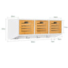 SoBuy FSR23-WN+FHK19-WN Conjunto de 1 banco para calçado e 1 prateleira de parede