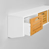 SoBuy FSR23-WN+FHK19-WN Conjunto de 1 banco para calçado e 1 prateleira de parede