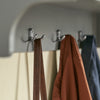 SoBuy FHK28-HG Perchero de Pared con 4 Ganchos y 3 cajones