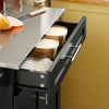 SoBuy FKW110-SCH Carro de Cocina Multiusos con puerta y cajón Tablero de acero inoxidable