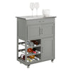 Carrinho de cozinha SoBuy FKW45-HG com 3 portas e 1 gaveta cinzento