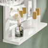 SoBuy FRG129-W Mueble de Pared con Espejo con 1 Estante Blanco