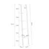 SoBuy FRG15-W Estanterías de Pared con 4 estantes Blanco