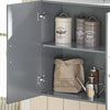 SoBuy FRG231-DG Mueble de Pared Armario suspendido con 2 Puertas Gris