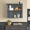 SoBuy FRG231-DG Mueble de Pared Armario suspendido con 2 Puertas Gris