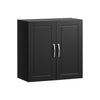 Armário de parede SoBuy FRG231-SCH com 2 portas, preto