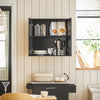 Armário de parede SoBuy FRG231-SCH com 2 portas, preto