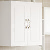 Armário de parede multiusos SoBuy FRG231-W com 2 portas, branco