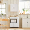 Armário de parede multiusos SoBuy FRG231-W com 2 portas, branco