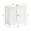 Armário sob o lava-loiça SoBuy FRG237-II-W com 2 prateleiras e 2 portas, branco