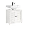Armário sob o lava-loiça SoBuy FRG237-II-W com 2 prateleiras e 2 portas, branco