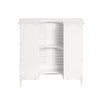 Armário sob o lava-loiça SoBuy FRG237-II-W com 2 prateleiras e 2 portas, branco