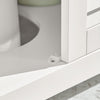 Armário sob o lava-loiça SoBuy FRG237-II-W com 2 prateleiras e 2 portas, branco