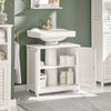 Armário sob o lava-loiça SoBuy FRG237-II-W com 2 prateleiras e 2 portas, branco
