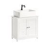 Armário de casa de banho SoBuy FRG237-W com 2 portas e 2 prateleiras, branco