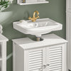 Armário de casa de banho SoBuy FRG237-W com 2 portas e 2 prateleiras, branco