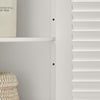 Armário de casa de banho SoBuy FRG237-W com 2 portas e 2 prateleiras, branco