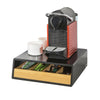 Suporte para cápsulas de café SoBuy FRG280-SCH com uma gaveta, preto