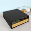 Suporte para cápsulas de café SoBuy FRG280-SCH com uma gaveta, preto