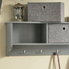 SoBuy FRG282-HG Perchero moderno de pared con 5 Ganchos y 3 cajones