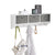 SoBuy FRG282-W Perchero con 5 Ganchos y 3 cajones Blanco y Gris