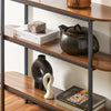 SoBuy FSB67-WS Mesa de Consola con 3 Estantes 110 x 25 x 86 cm