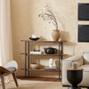 SoBuy FSB67-WS Mesa de Consola con 3 Estantes 110 x 25 x 86 cm