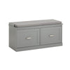 SoBuy FSR131-HG Banco Zapatero con 2 Estantes y 2 Puertas