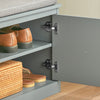 SoBuy FSR131-HG Banco Zapatero con 2 Estantes y 2 Puertas