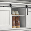 SoBuy FSR133-W Banco Zapatero con Puerta corrediza de Granero