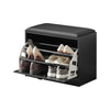 Banco de sapatos SoBuy FSR16-SCH com 1 aba, preto