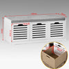 Preventa-SoBuy FSR23-W Banco Zapatero con acolchados cojines y 3 cubos Blanco