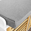 SoBuy FSR23-WN+FHK19-WN Conjunto de 1 banco para calçado e 1 prateleira de parede