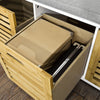 SoBuy FSR23-WN Banco Zapatero con acolchados cojines y 3 cubos