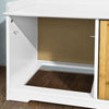 SoBuy FSR23-WN Banco Zapatero con acolchados cojines y 3 cubos