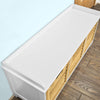 SoBuy FSR23-WN Banco Zapatero con acolchados cojines y 3 cubos