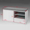 SoBuy FSR37-W Banco Zapatero con 1 cajón 1 puerta