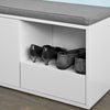 SoBuy FSR37-W Banco Zapatero con 1 cajón 1 puerta
