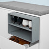 SoBuy FSR37-W Banco Zapatero con 1 cajón 1 puerta